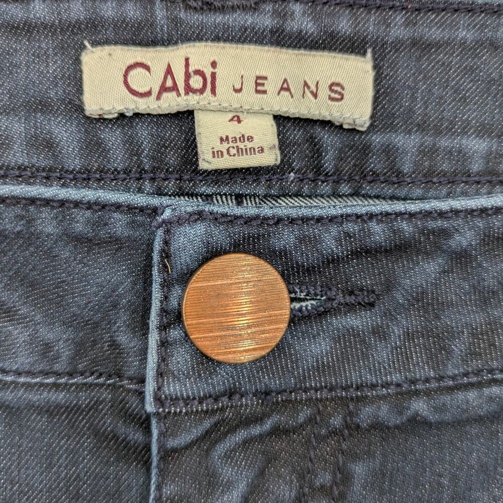 CAbi #146R Farrah Trouser Jeans Low Rise Wide Leg Flare - Size 4 - Picture 8 of 9